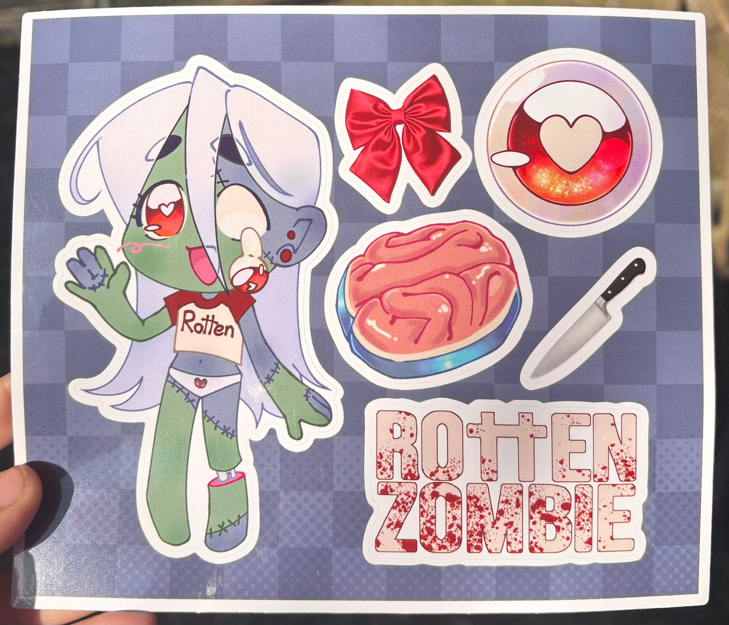 Rotten Zombie Sticker Sheet