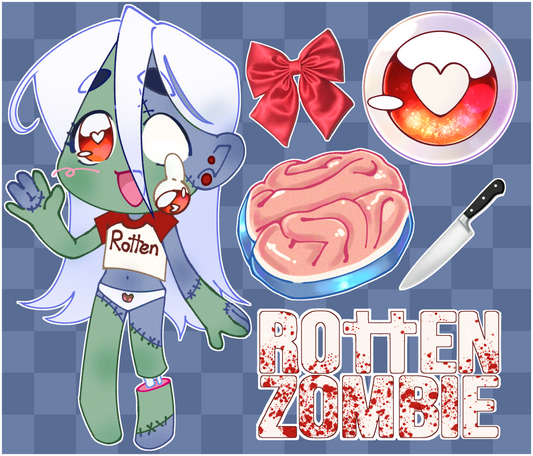 Rotten Zombie Sticker Sheet